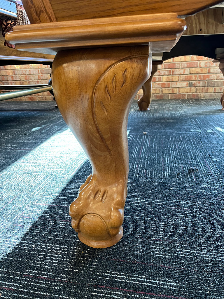 (SOLD) Used 8' American Heritage Golden Oak Pool Table - QUICK DELIVERY!