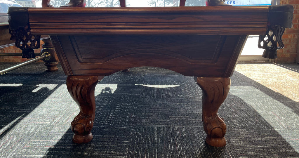 (Sold) Used 8' Leisure Bay Heritage Oak Pool Table