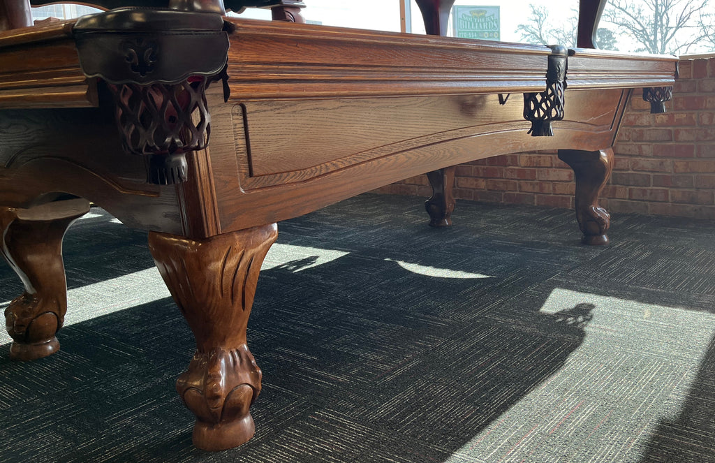 (Sold) Used 8' Leisure Bay Heritage Oak Pool Table