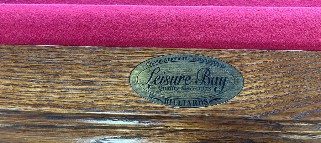(Sold) Used 8' Leisure Bay Heritage Oak Pool Table