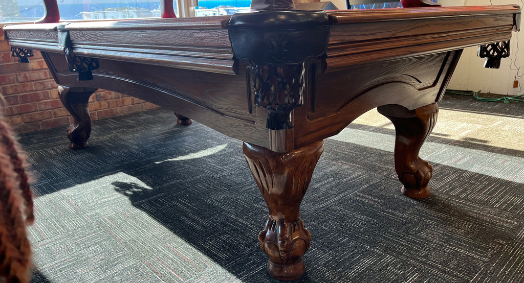 (Sold) Used 8' Leisure Bay Heritage Oak Pool Table