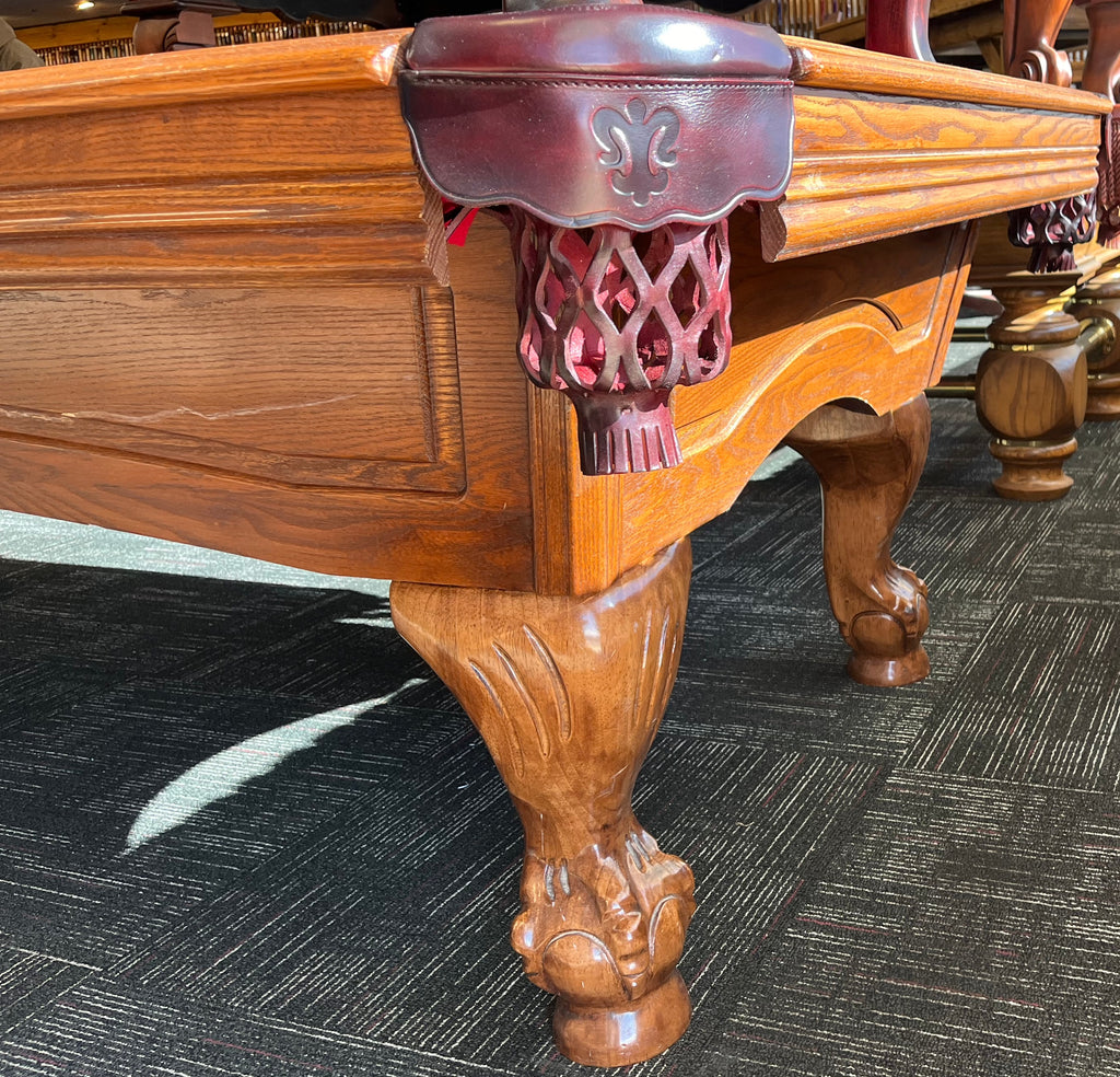 (Sold) Used 8' Leisure Bay Heritage Oak Pool Table