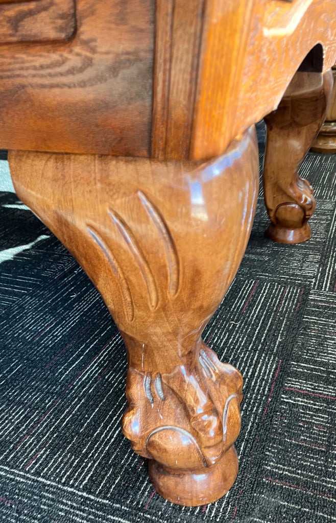 (Sold) Used 8' Leisure Bay Heritage Oak Pool Table