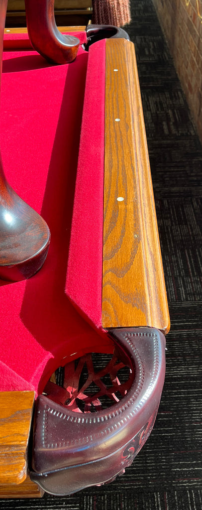 (Sold) Used 8' Leisure Bay Heritage Oak Pool Table