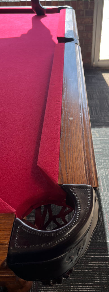 (Sold) Used 8' Leisure Bay Heritage Oak Pool Table