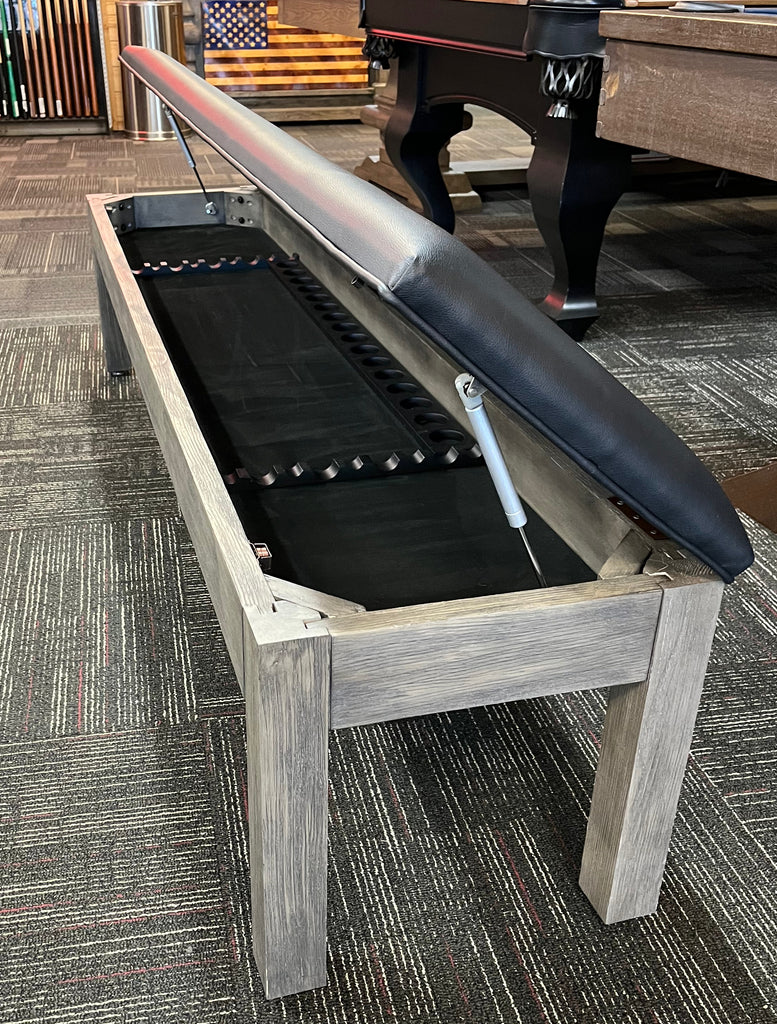 New (not used) Plank & Hide Otis pool table storage bench