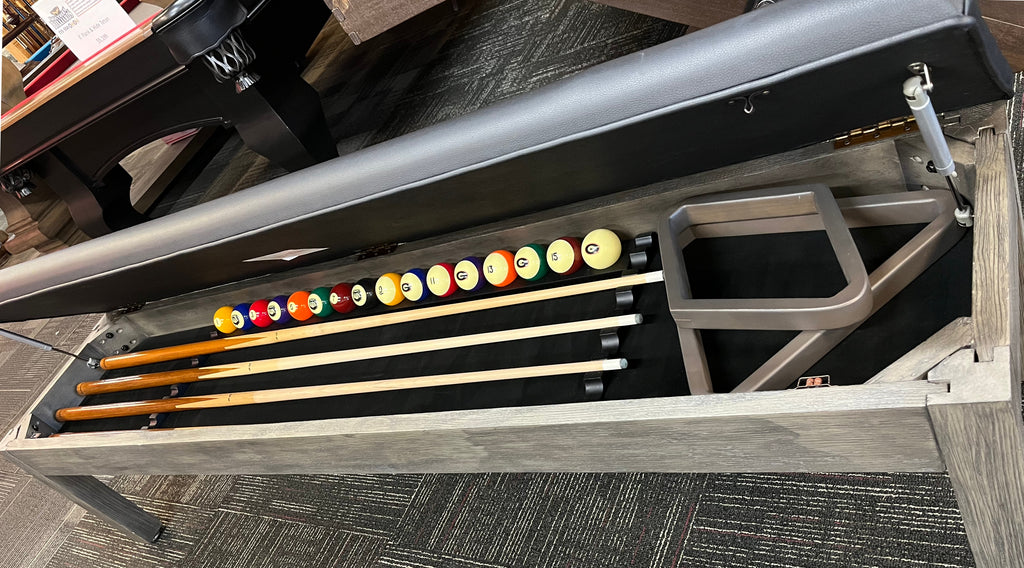 New (not used) Plank & Hide Otis pool table storage bench