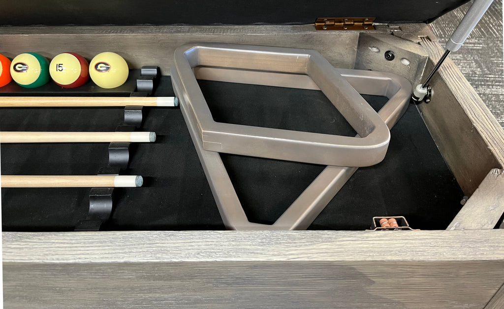 New (not used) Plank & Hide Otis pool table storage bench