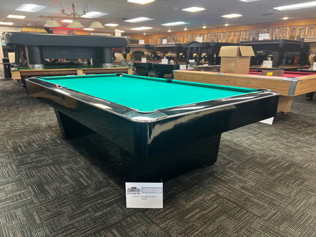 (Sold) Used 9' Craftmaster General Pool Table