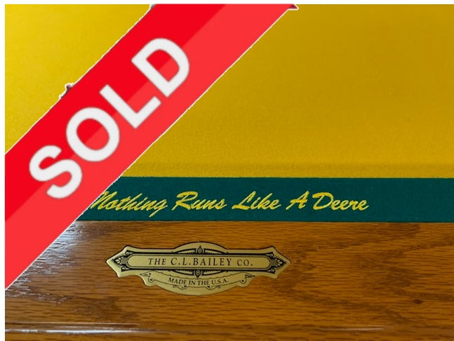 (SOLD) Used 8' C.L. Bailey Custom John Deere Pool Table