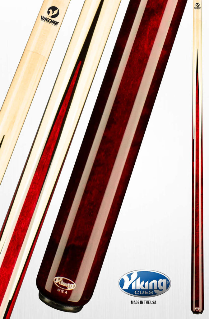 Viking A359 58 in. Billiards Pool Cue Stick + Free Soft Case Included