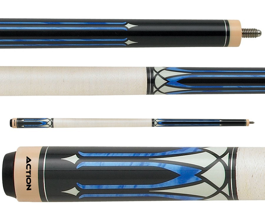 Action ACT136 58 in. Billiards Pool Cue Stick + Free Soft Case Included