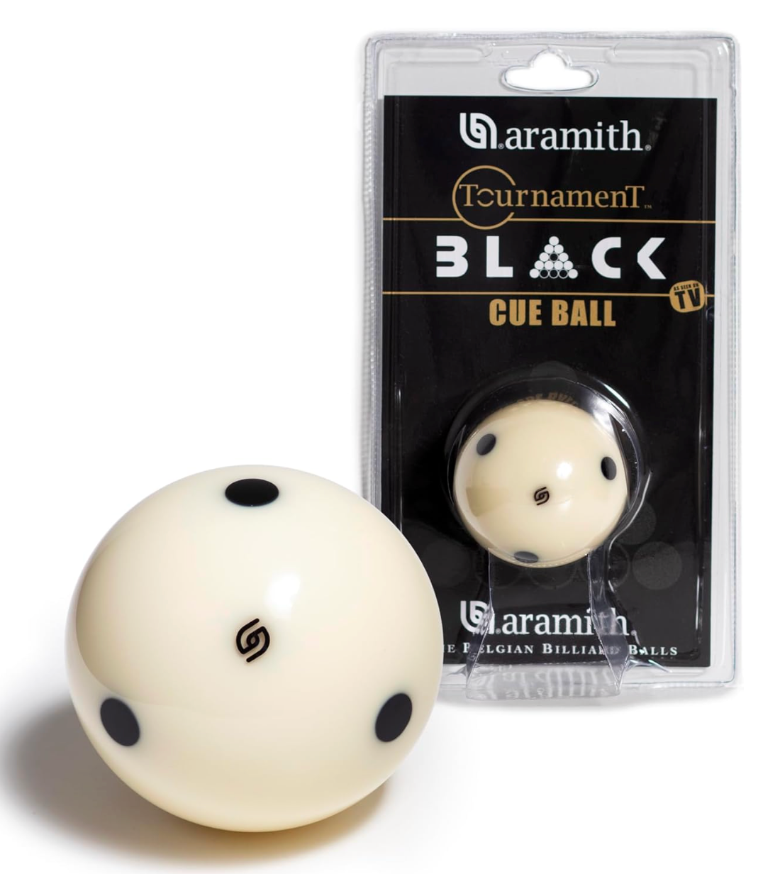 Aramith Tournament Black Cue Ball