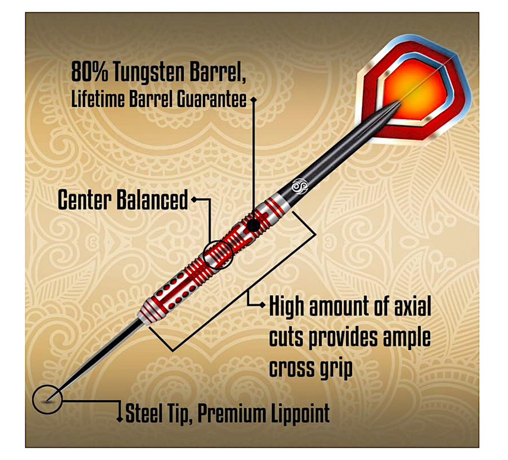 ARST-23 Americana Route 66 Steel Tip Dart Set 23 grams