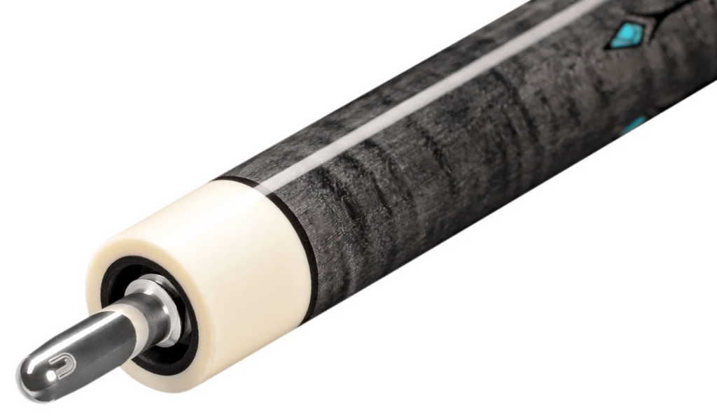 Predator Ikon 4-5 Micarta/Turquiose Pool Cue Stick w/ Silver Rings (Butt Only)