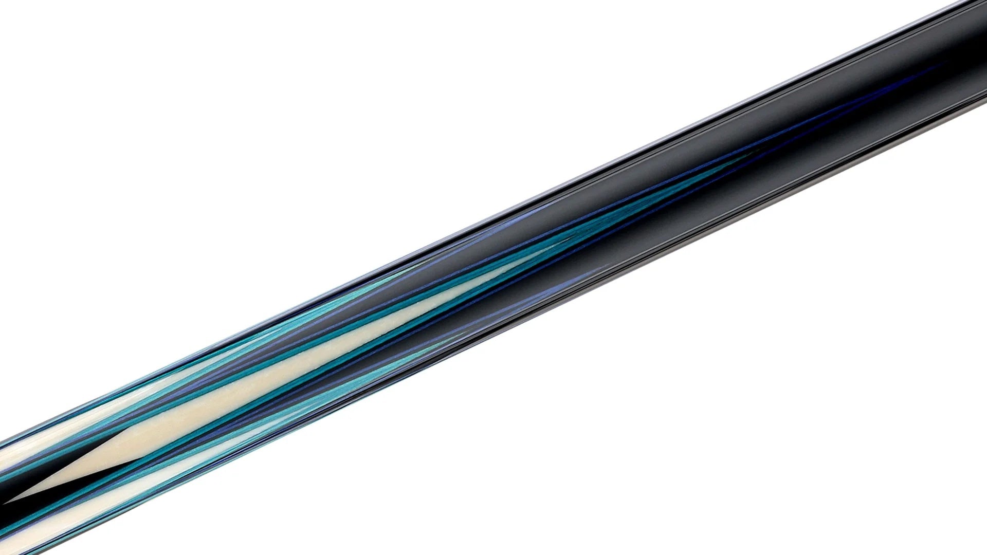 Predator LE True Splice 16 Pool Cue Butt - Ebony with Blue/Teal Points - Leather Wrap
