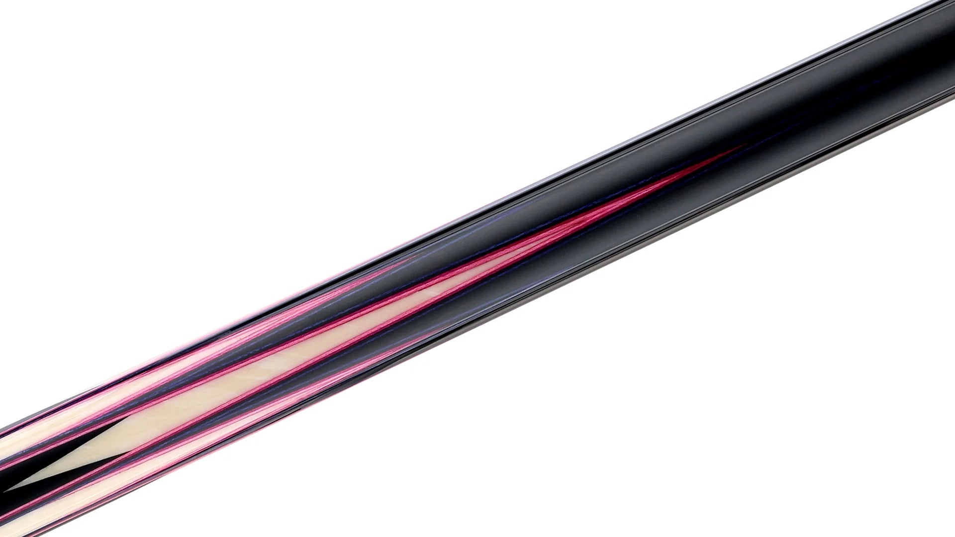 Predator LE True Splice 16 Pool Cue Butt - Ebony with Purple/Pink Points - Leather Wrap