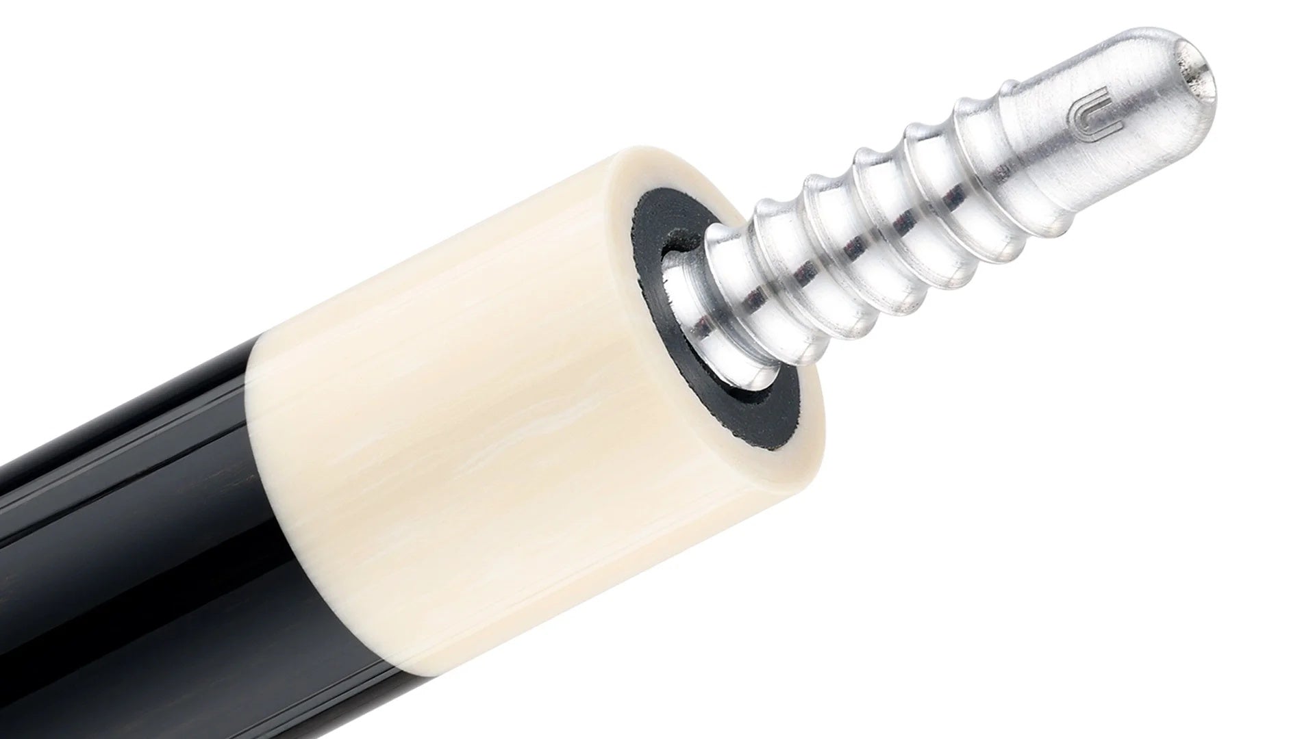 Predator LE True Splice 16 Pool Cue Butt - Ebony with Purple/Pink Points - Leather Wrap