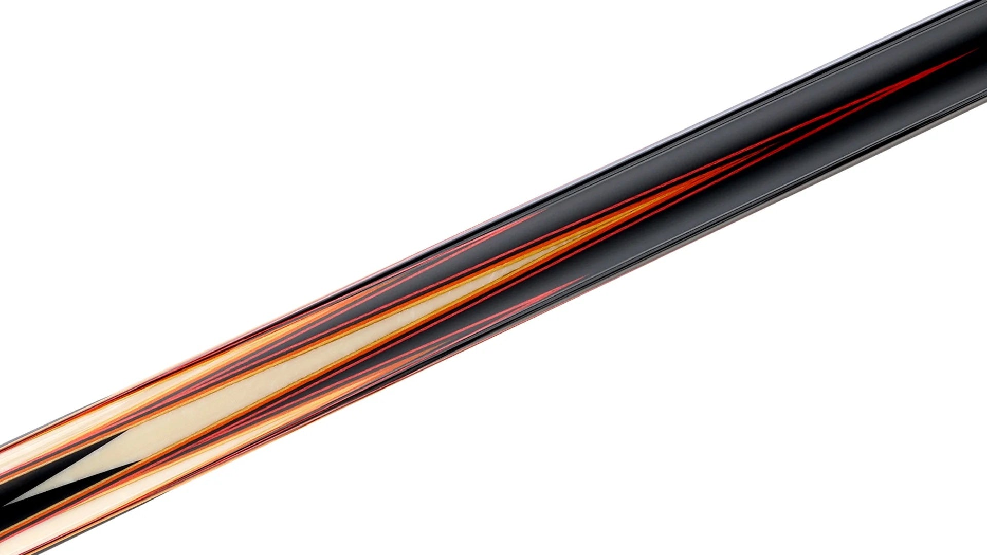 Predator LE True Splice 16 Pool Cue Butt - Ebony with Red/Orange Points - Leather Wrap