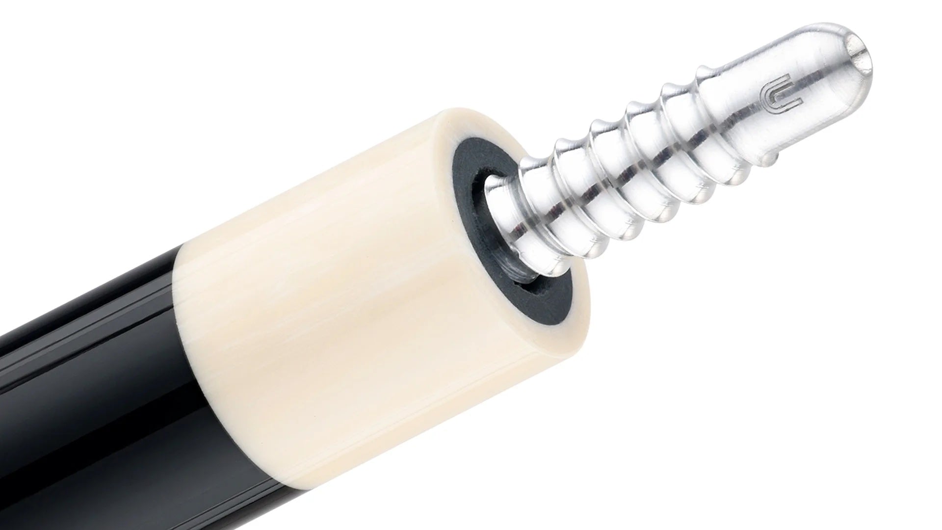 Predator LE True Splice 16 Pool Cue Butt - Ebony with Red/Orange Points - Leather Wrap