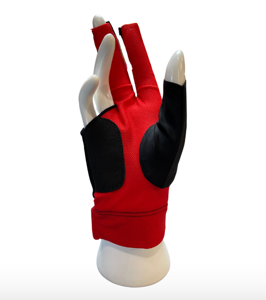 Bulletproof Billiards/Pool Glove Red/Black (Medium)