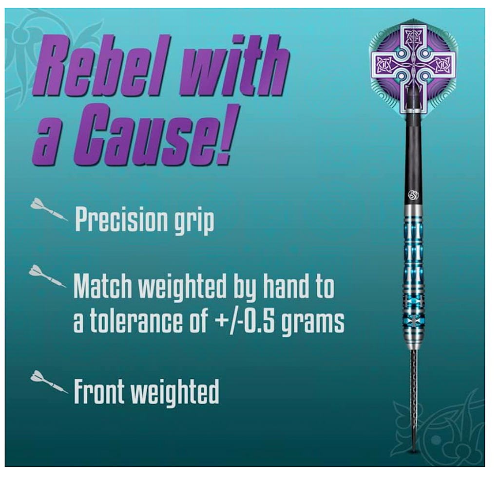 CBST-24 Shot! Darts Celt Boudicca Pro Steel Tip Set 24gm