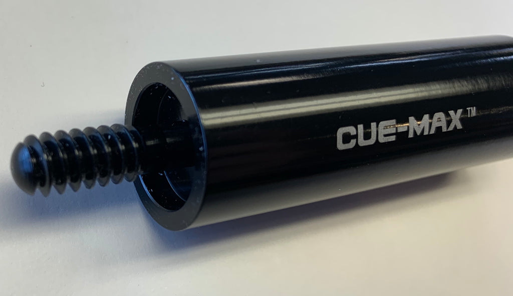 Cue-Max Original 5/16x14 Pool Cue Stick Extension 2.65" (2.2 oz), Black