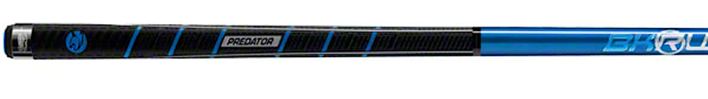 Predator BK Rush Blue Jump/Break Billiards Carbon Pool Cue Stick - Sport Wrap