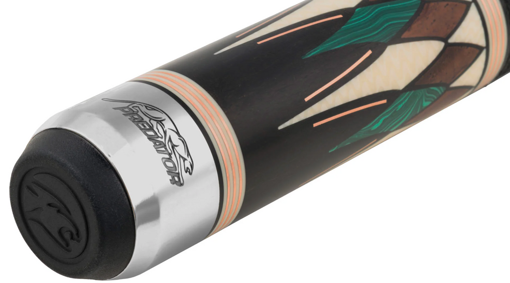 Predator Virtuoso Ebony/Green Pool Cue w/ Revo shaft