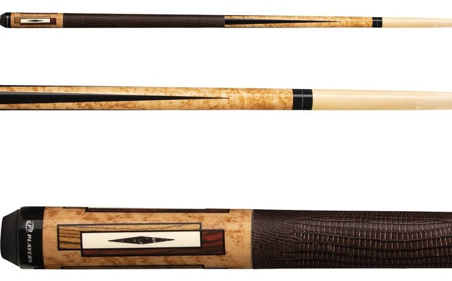 Players E2340 Antique Maple/Leather Wrap Pool Cue Stick