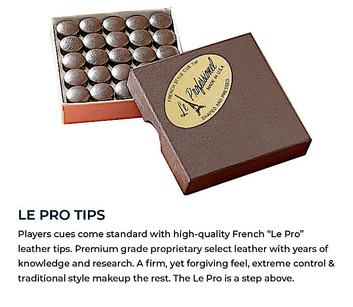 Players G-4142 Light Coffee Colored Billiards Pool Cue