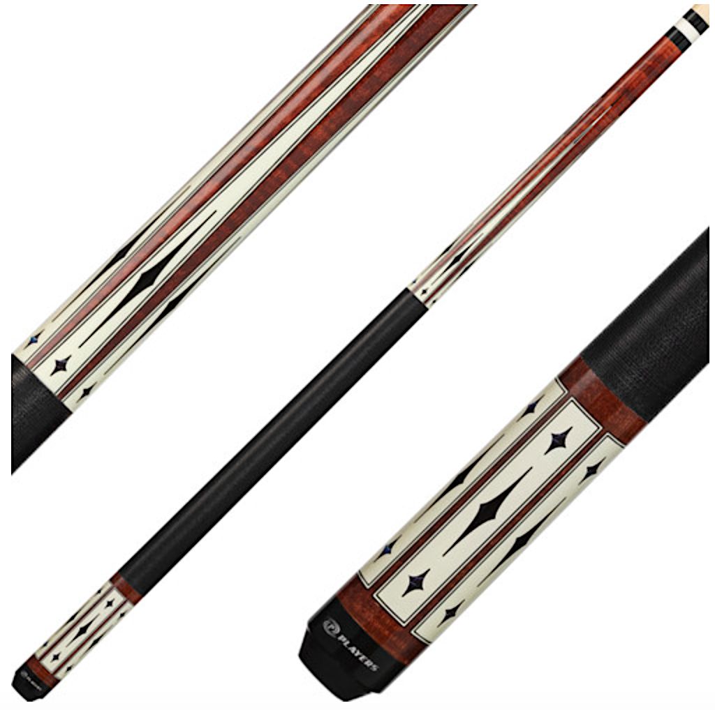 G-4143 Players Coffee Colored Curly Maple Two Piece Pool Cue