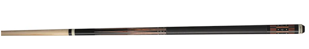 Players G-4144 Two Piece Midnight Black w/overlays Pool Cue