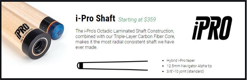 McDermott iPro 3/8 x 10 Shaft - Black Collar