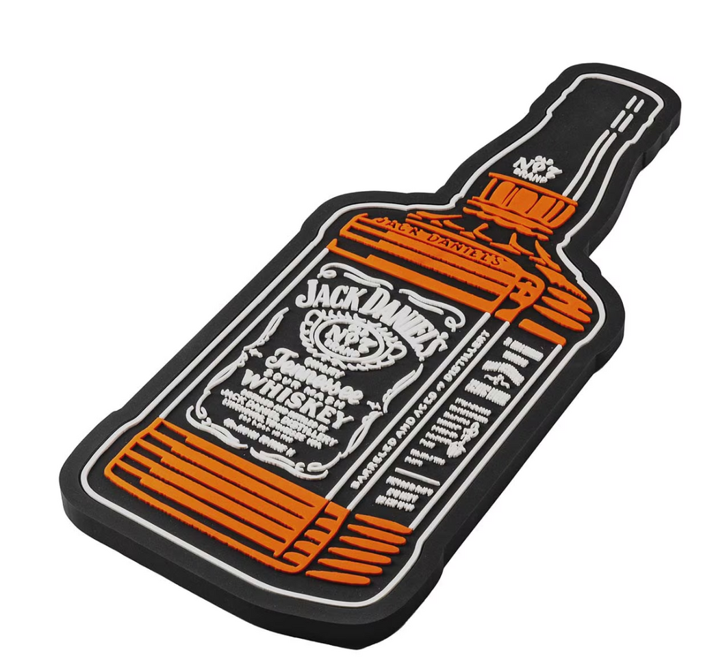 Jack Daniel’s Large Bottle Bar Mat - Non-Slip Drink Pad for Bars JD-38516