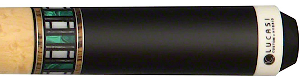 Lucasi LUX61 Ebony/Zebrawood Billiards Pool Cue Stick