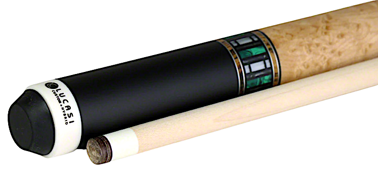 Lucasi LUX61 Ebony/Zebrawood Billiards Pool Cue Stick