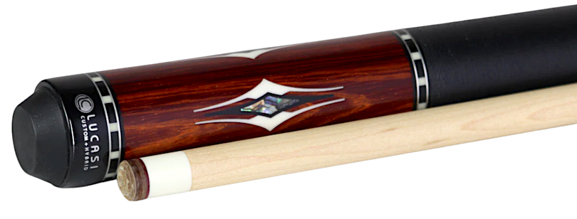 Lucasi LUX62 Limited Exotic Rengas Wood B/W 58” Pool Cue