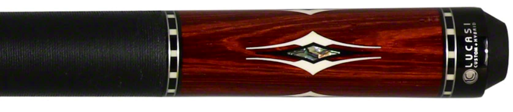 Lucasi LUX62 Limited Exotic Rengas Wood B/W 58” Pool Cue