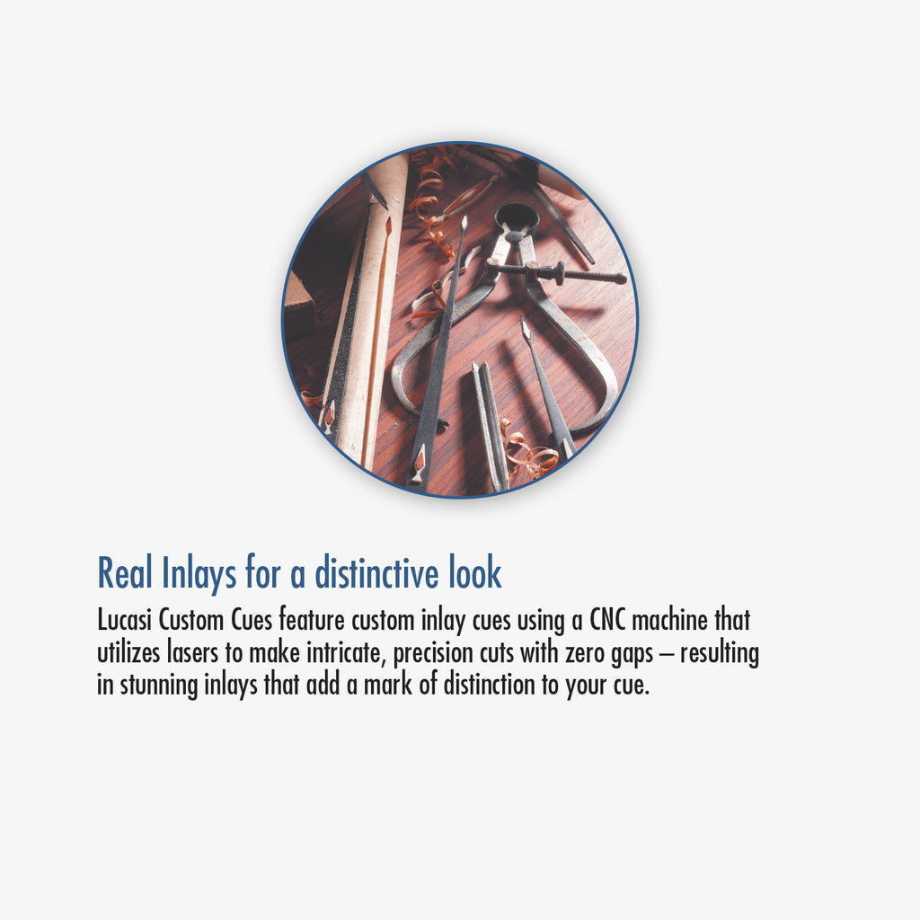 Lucasi LZC37 58 in. Billiards Pool Cue Stick + Free Lucasi Velvet Soft Case