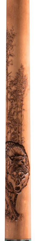 MCDG-338 McDermott G338 3D Etched Wolf Pool Cue
