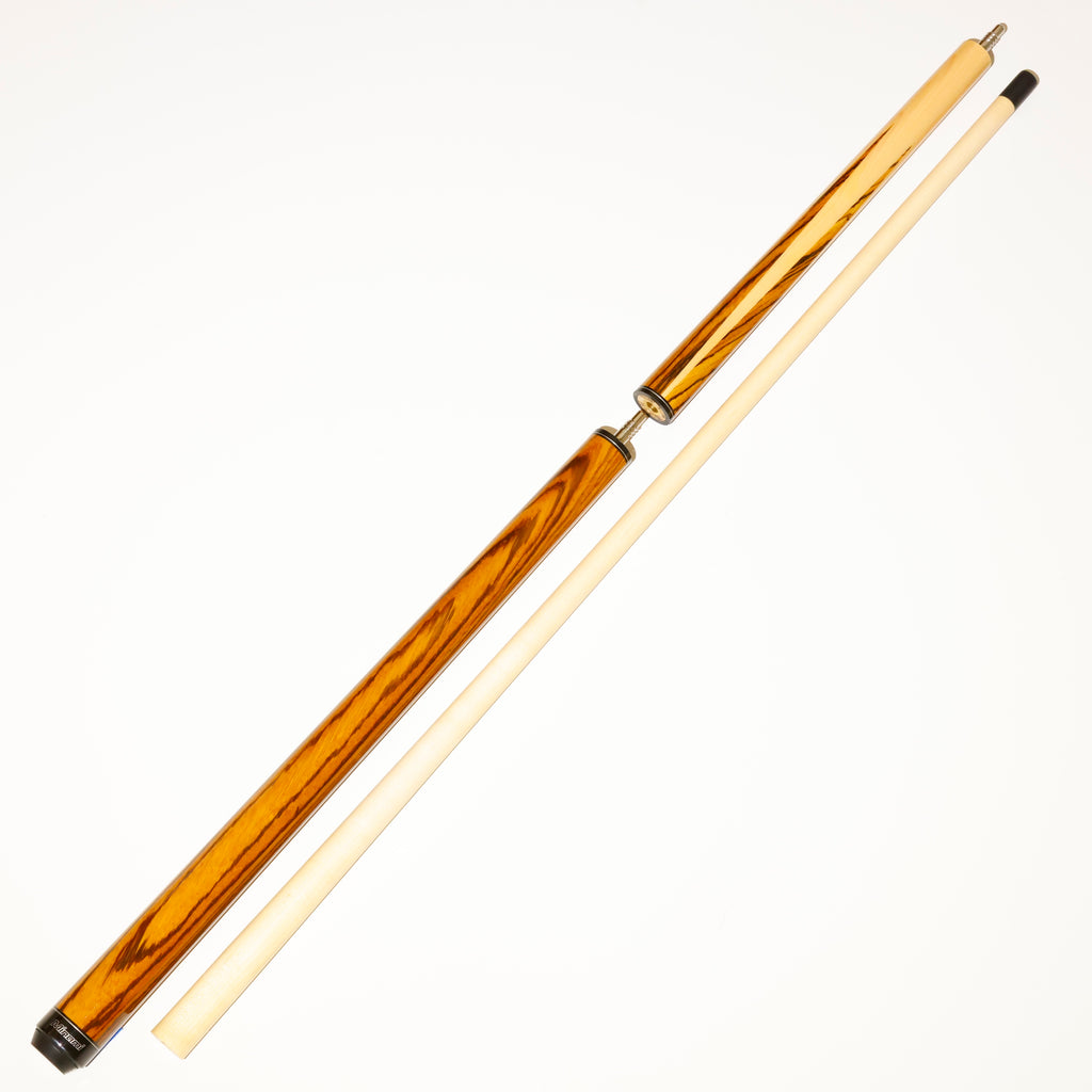 Minami MJB1 Jump/Break Three-Piece Zebrawood Pool Cue