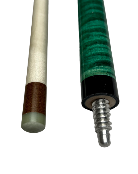 Meucci Pogo Three-Piece Jumping Billiards Pool Cue Stick (Green)