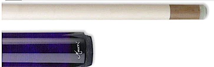 Meucci Pogo Three-Piece Jumping Billiards Pool Cue Stick (Purple)