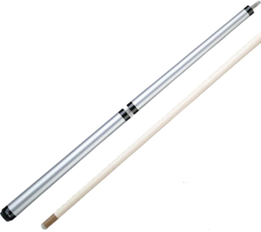 Meucci Pogo Three-Piece Jumping Billiards Pool Cue Stick (Radiant Silver)