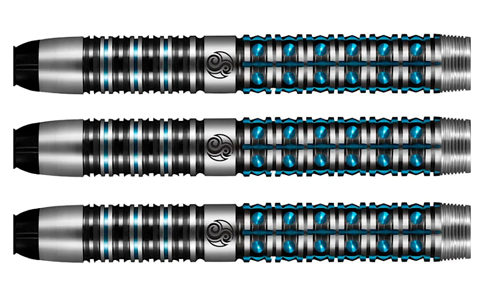 NZSF-20 SHOT! Darts Niels Zonneveld Blue Soft Tip Dart Set