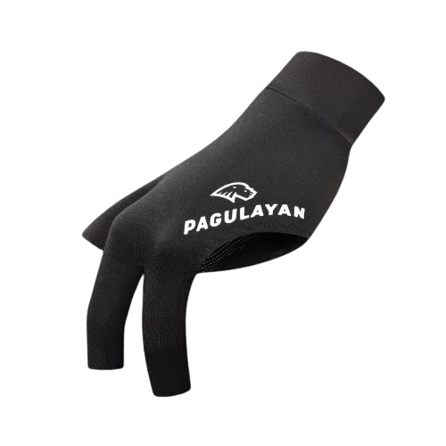 Pagulayan Instinct Pool/Billiards/Snooker Pro Fingerless 3 Finger Glove (Black)