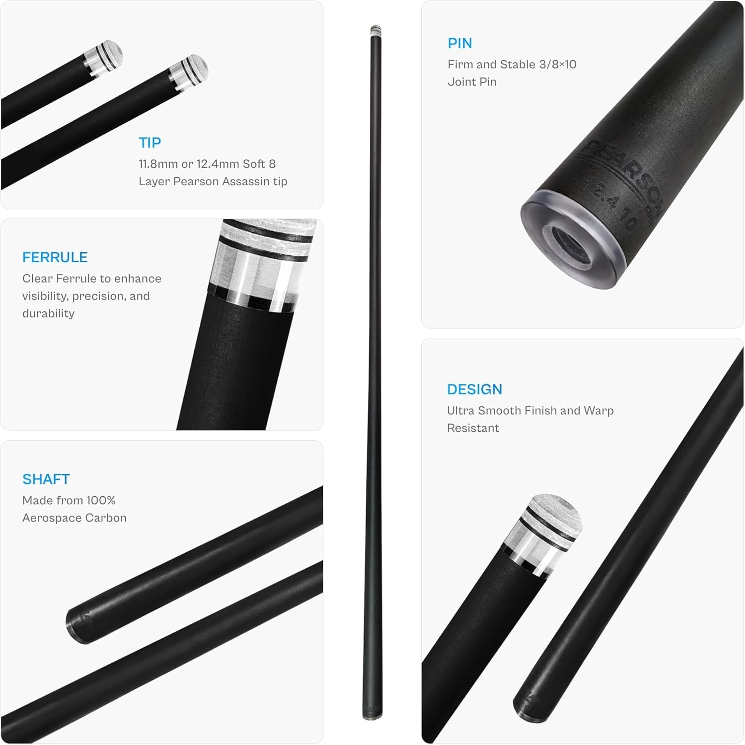 Pearson Carbon Clear 2 Shaft (Radial, 11.8mm)