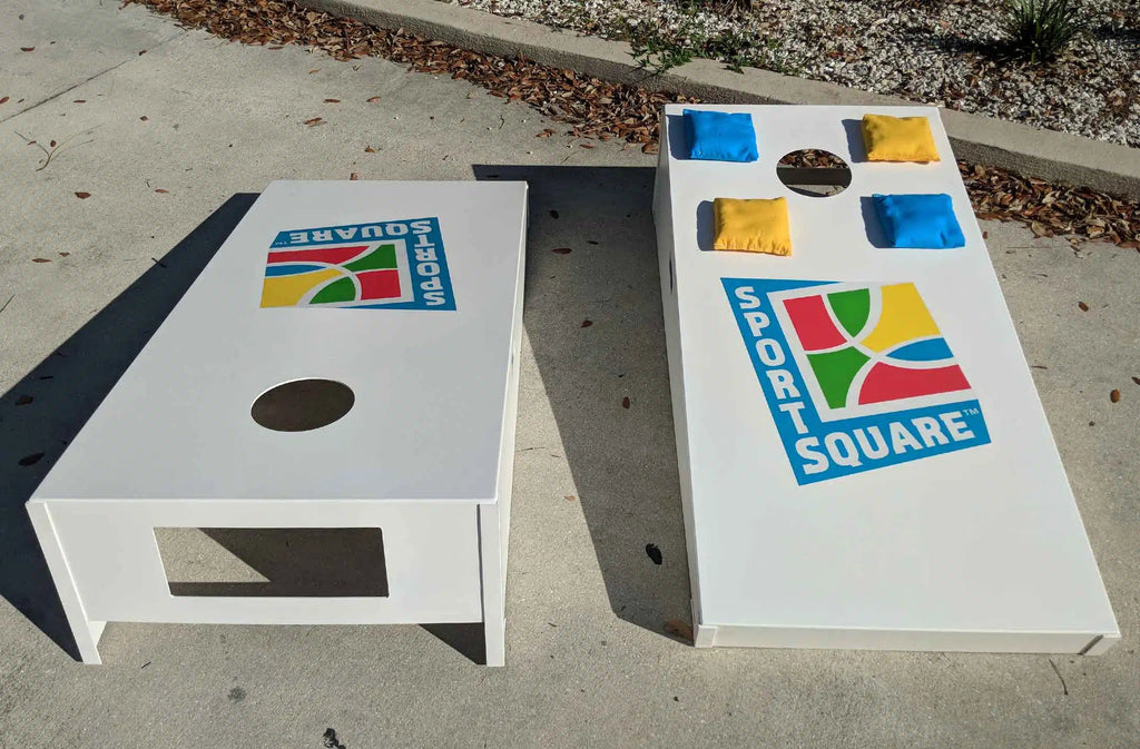 R&R Outdoor Industrial Cornhole Set