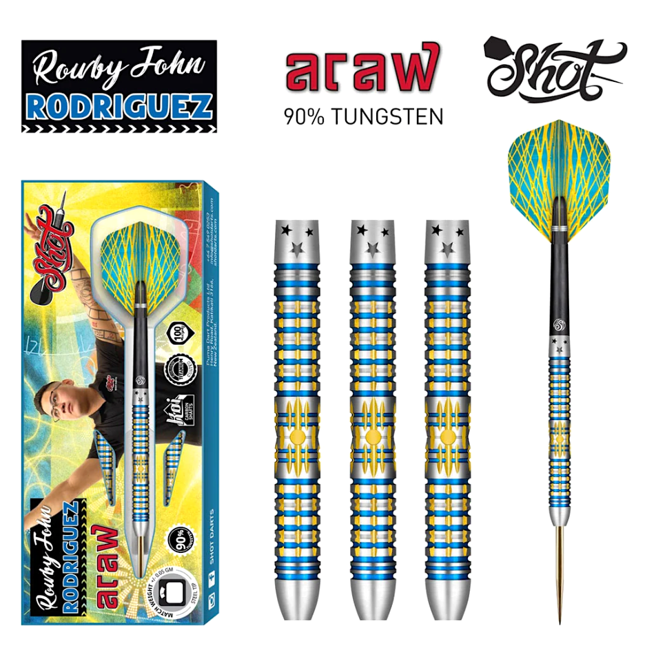 RRAST-22 Rowby-John Rodriguez Araw Steel Tip Dart Set